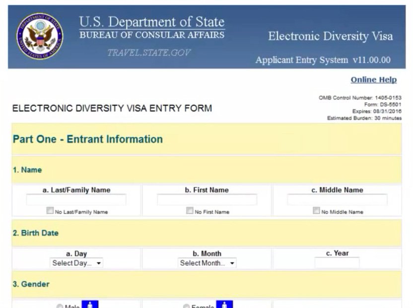 Registeration Dv Lottery Steps